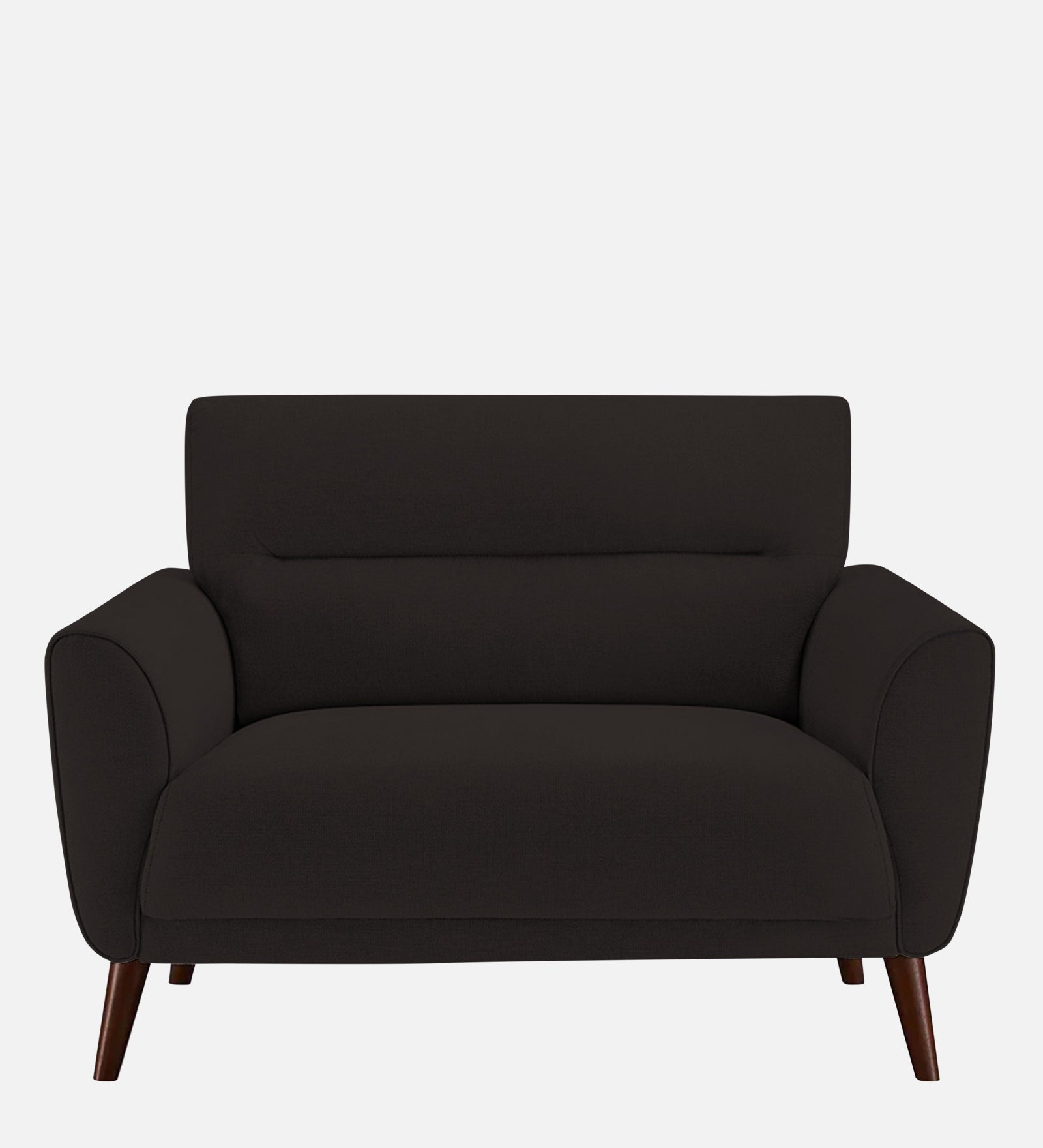 Castro Fabric 1 Seater Sofa In Cara Brown Colour - Febonic Living