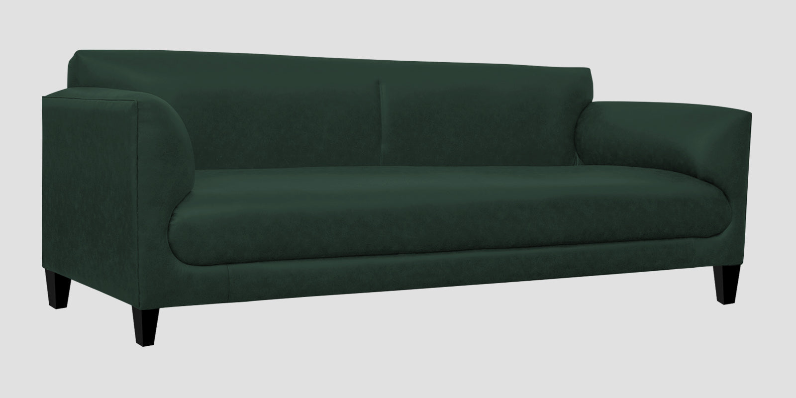 Convi Leatherette 3 Seater Sofa In Basil Green Colour - Febonic Living