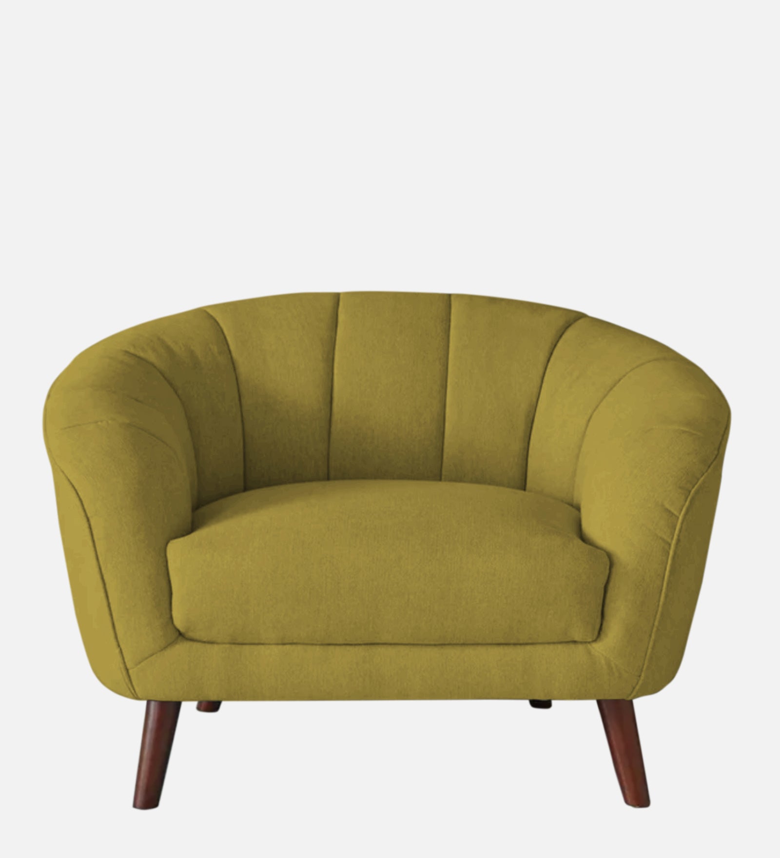 Benjamin Fabric 1 Seater Sofa In Parrot Green Colour - Febonic Living