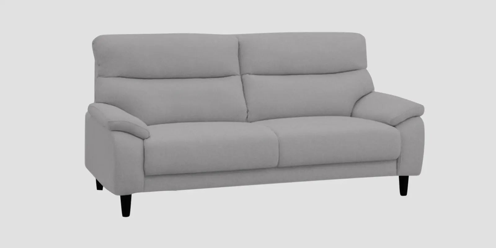 Zibby Fabric 2 Seater Sofa In Dim Grey Colour Febonic Living