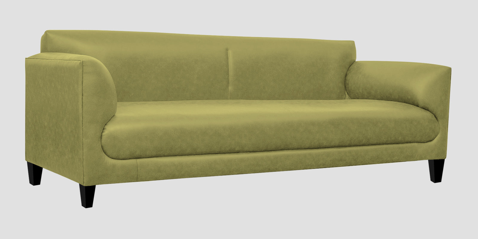 Convi Leatherette 3 Seater Sofa in Spring Green Colour