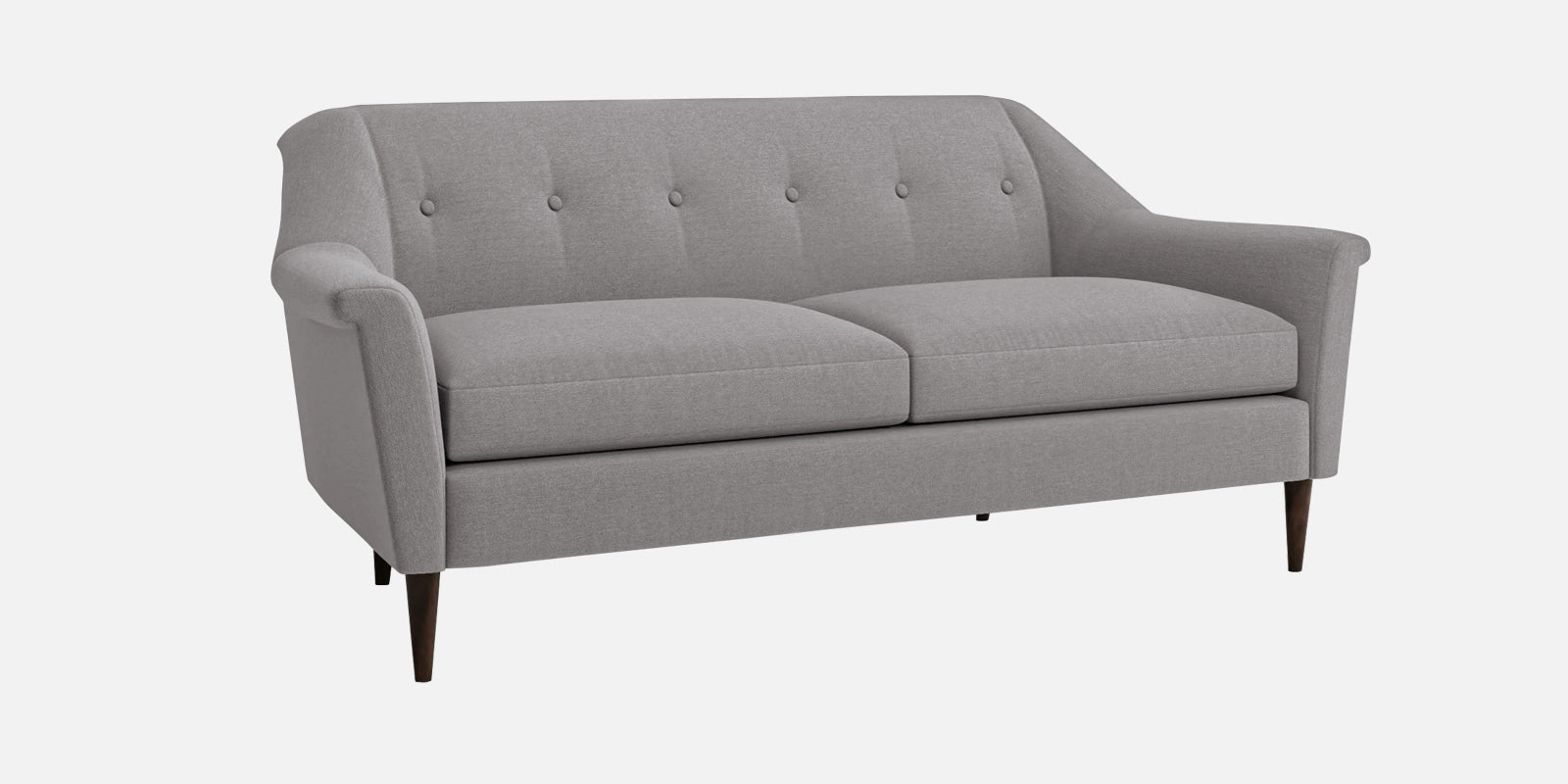 Homer Fabric 3 Seater Sofa In Silver Grey Colour - Febonic Living