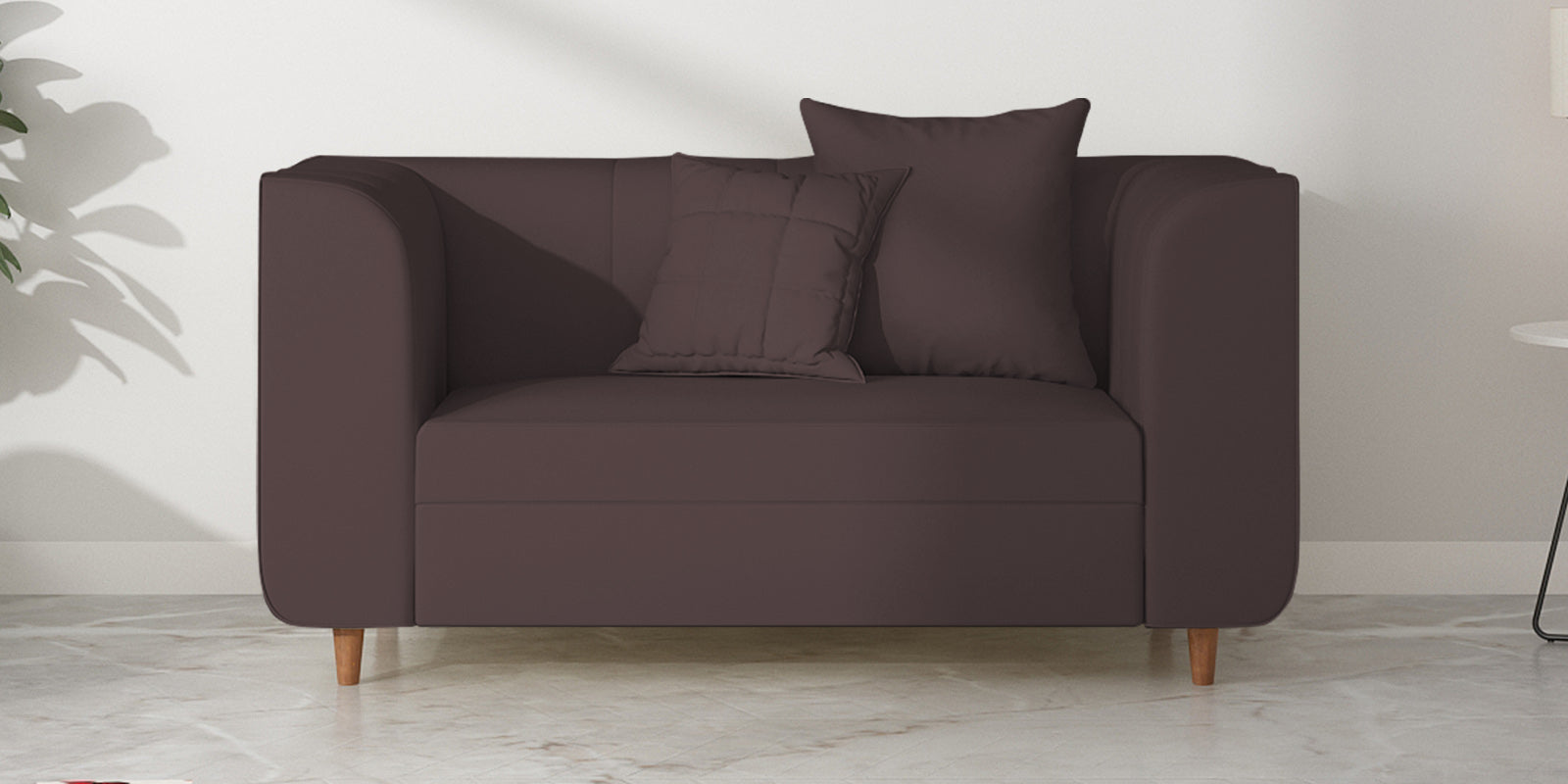 Sumo Velvet 2 Seater Sofa In Mocha Brown Colour - Febonic Living
