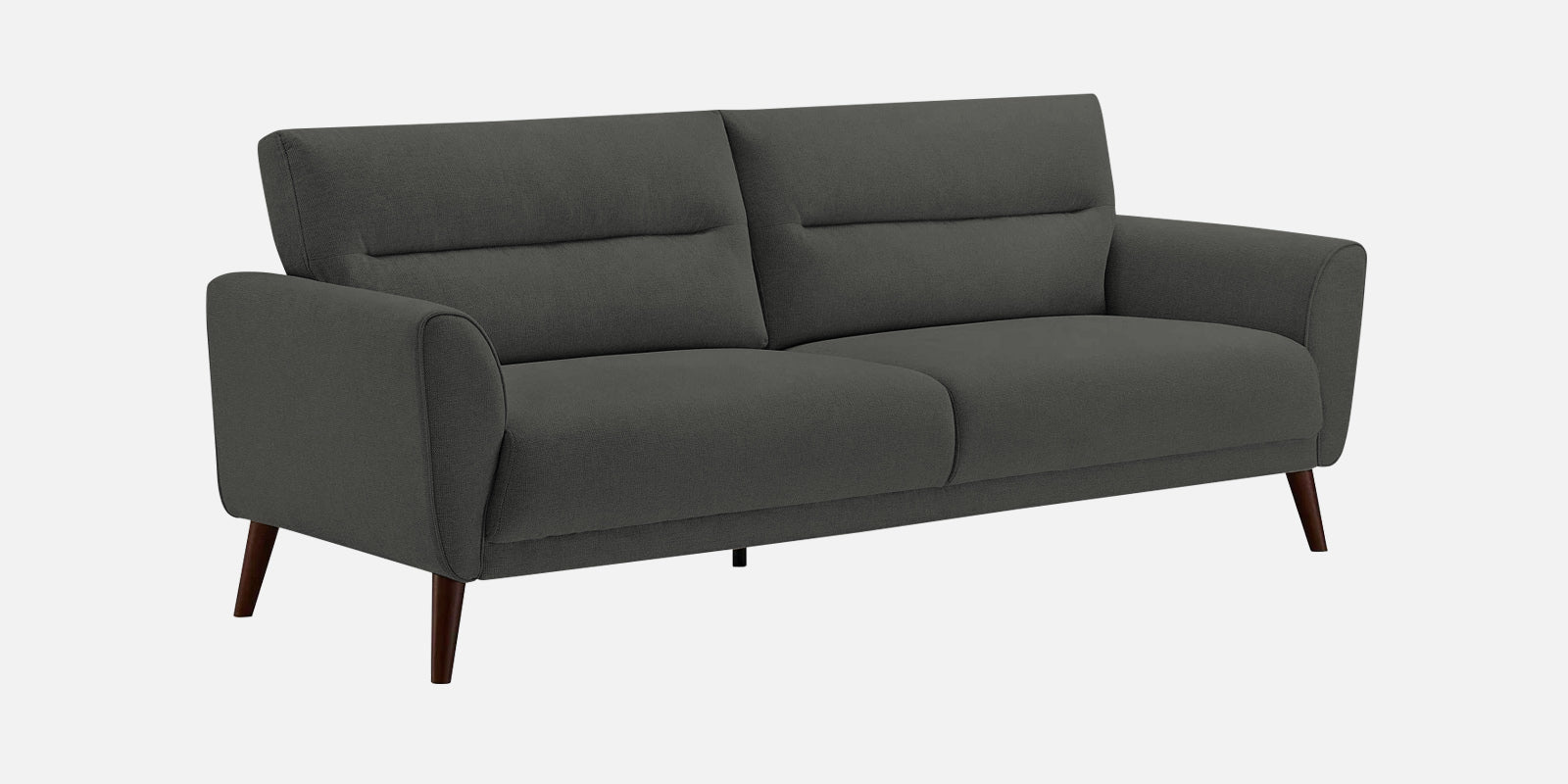 Castro Fabric 3 Seater Sofa In Charcoal Grey Colour - Febonic Living