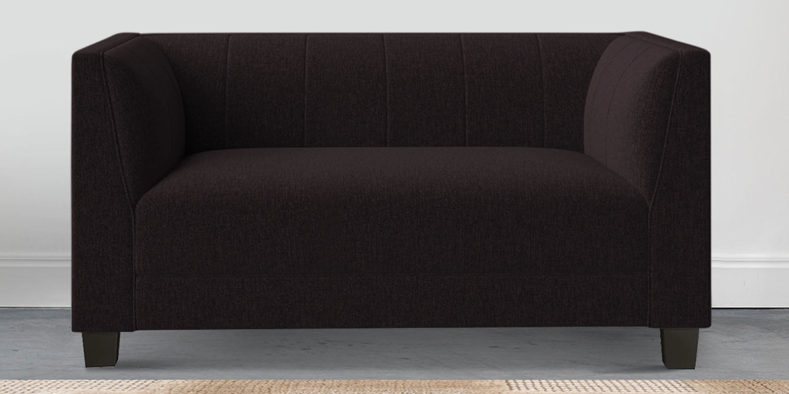 Chastin Fabric 2 Seater Sofa In Cara Brown Colour - Febonic Living