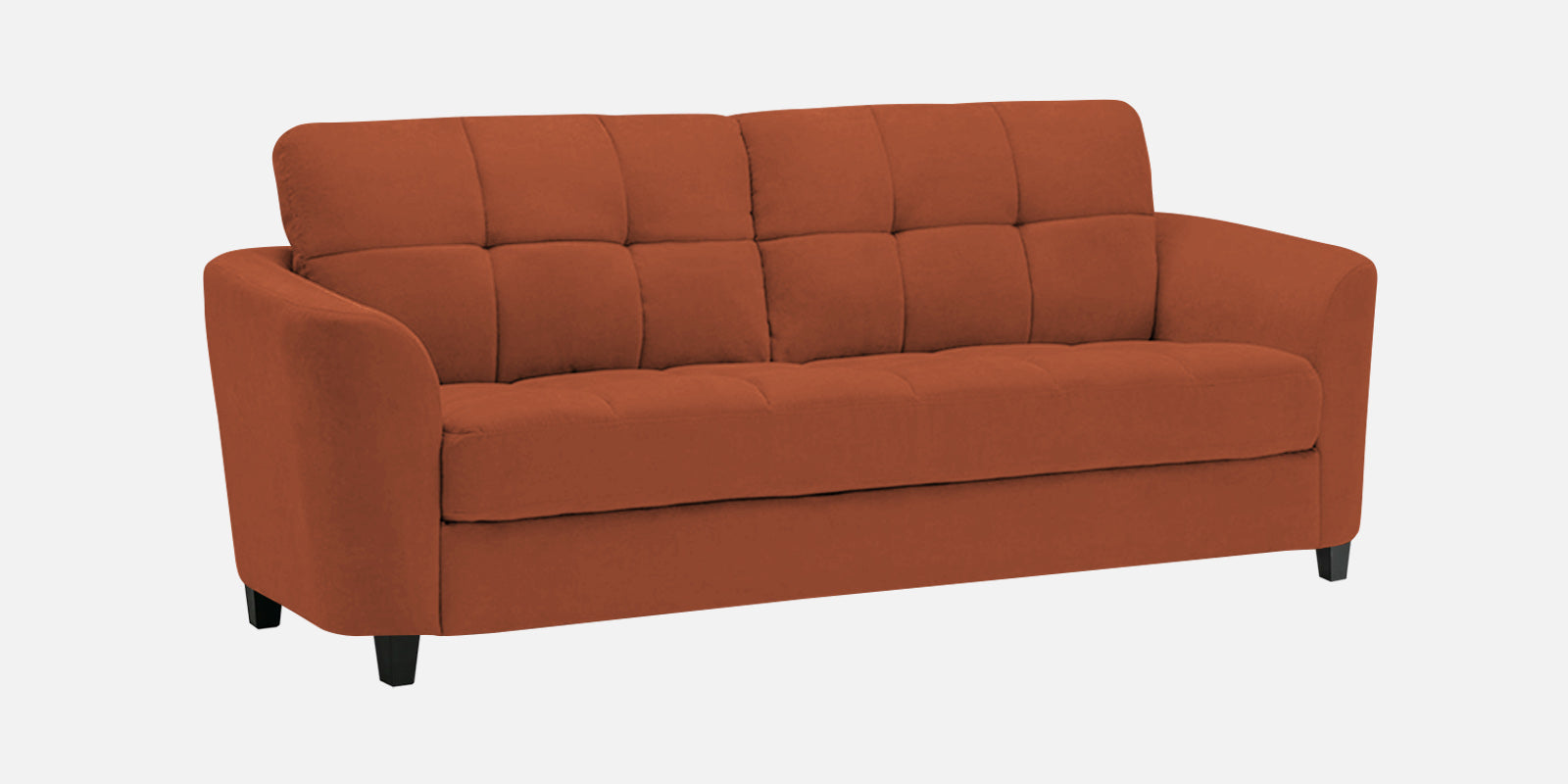 Mulan Fabric 2 Seater Sofa In Royal Orange Colour - Febonic Living