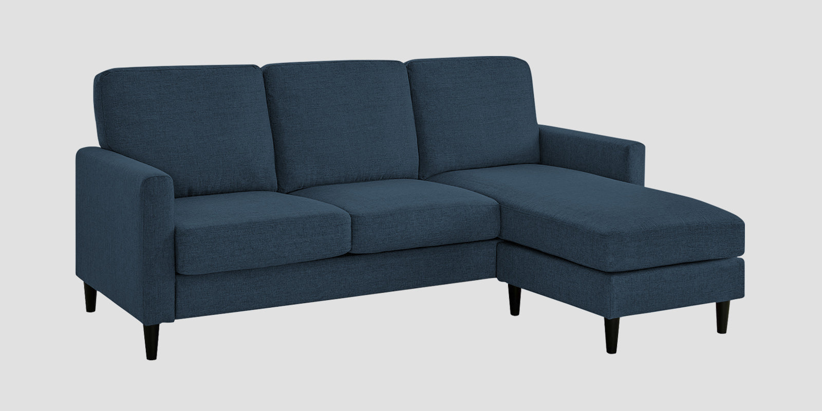 Romie Fabric LHS Sectional Sofa (2+Lounger) In Light Blue Colour - Febonic Living