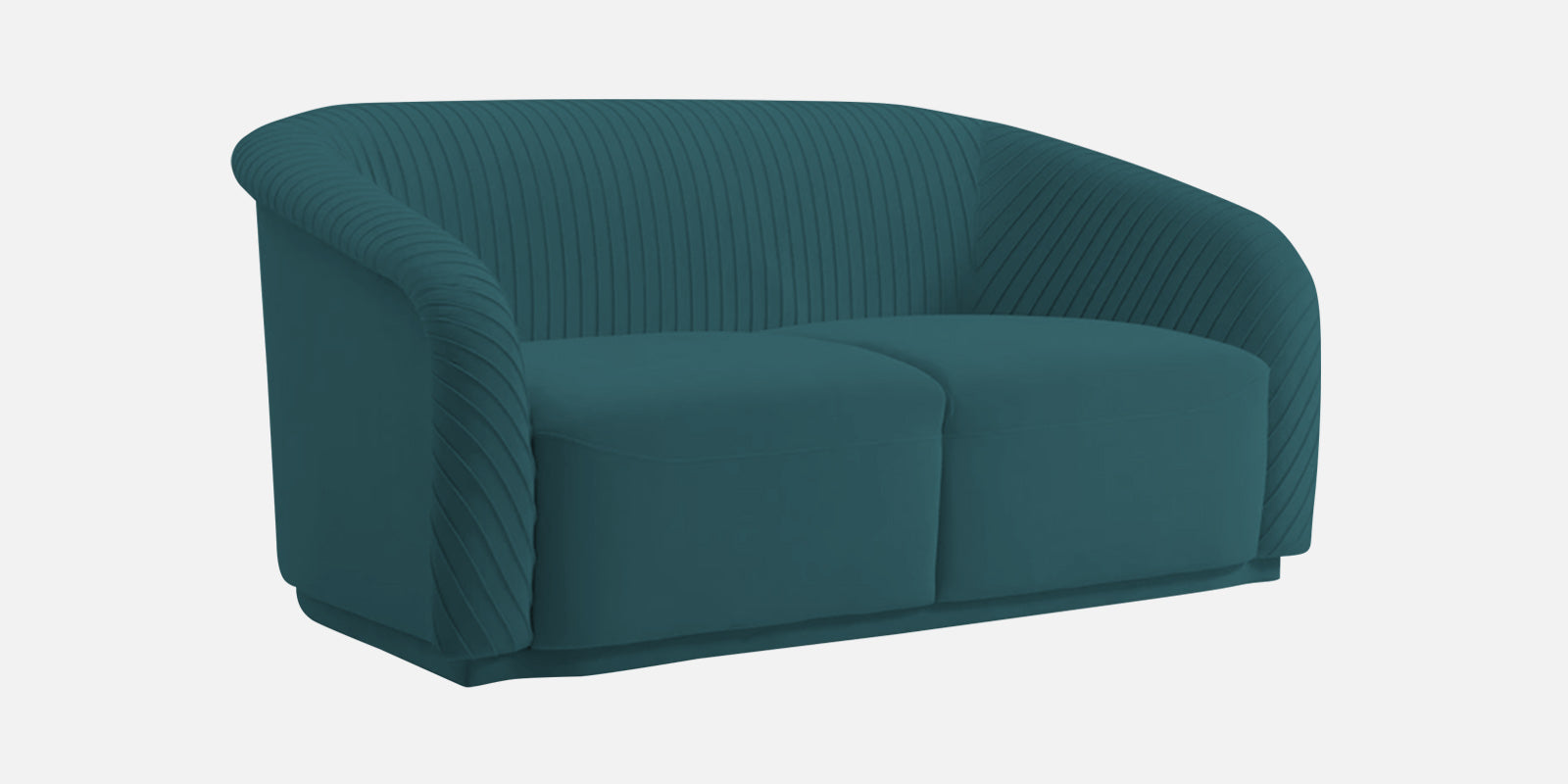 Yara Velvet Fabric 2 Seater Sofa In Arabian Green Colour - Febonic Living