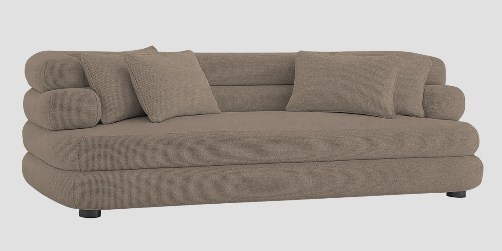 Wener Fabric 3 Seater Sofa In Hazel Beige Colour - Febonic Living
