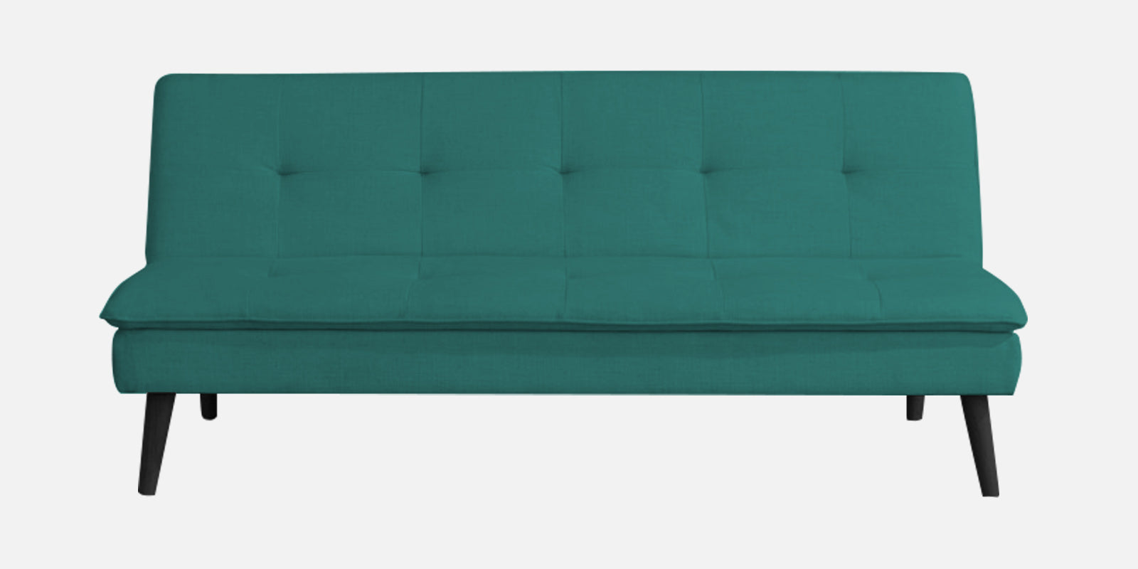 Toner Fabric 3 Seater Convertible Sofa Cum Bed In Sea Green Colour - Febonic Living