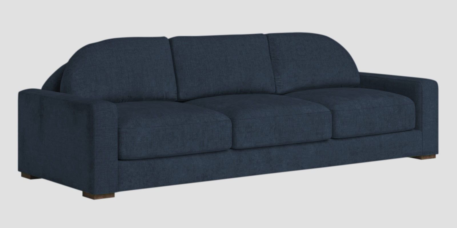 Dara Fabric 3 Seater Sofa In Denim Blue Colour - Febonic Living