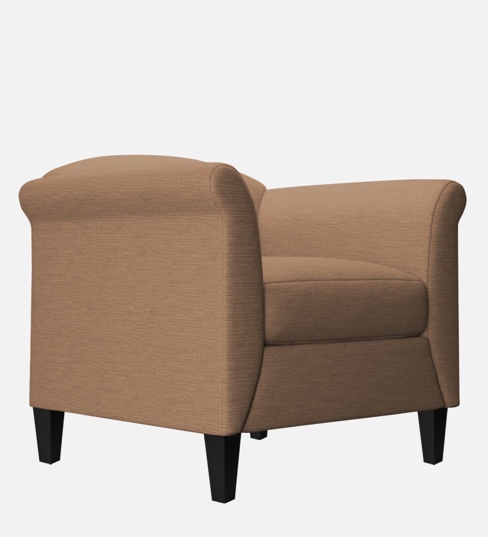 Kimber Fabric 1 Seater Sofa in Cosmic Beige Colour