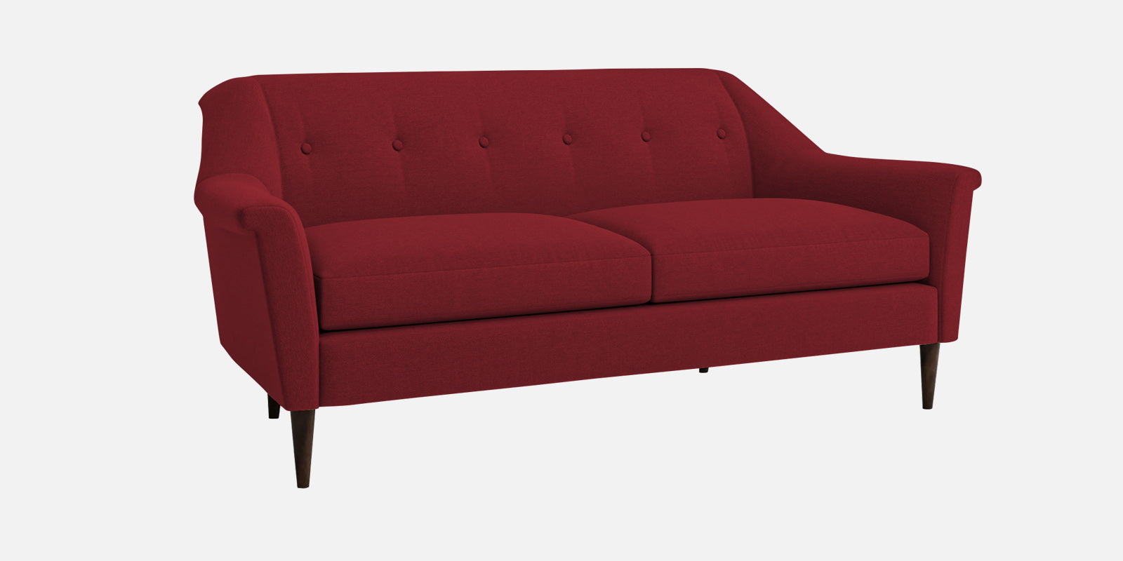 Homer Fabric 3 Seater Sofa In Chilli Red Colour - Febonic Living
