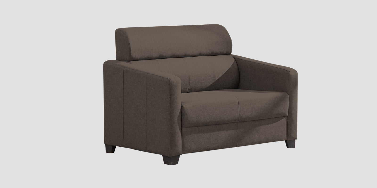 Devo Fabric 2 Seater Sofa In Caspa Brown Colour - Febonic Living