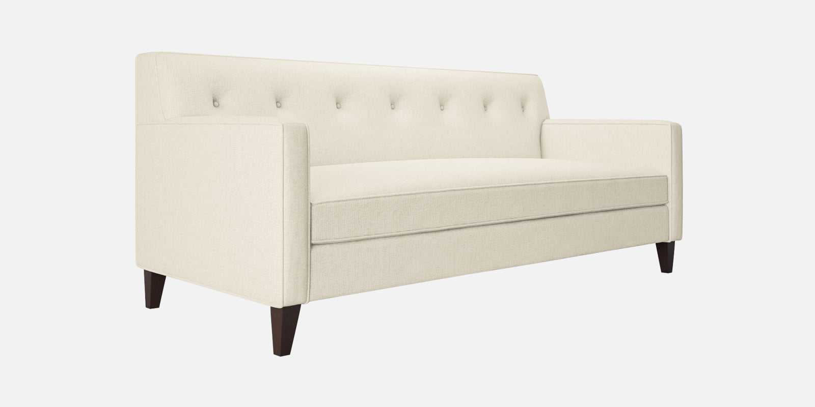 Miller Fabric 3 Seater Sofa In Ivory Cream Colour - Febonic Living