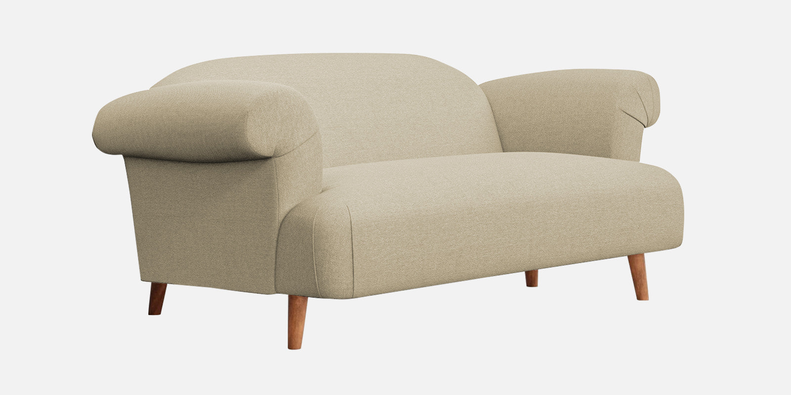Barber Fabric 2 Seater Sofa In Honey Beige Colour - Febonic Living