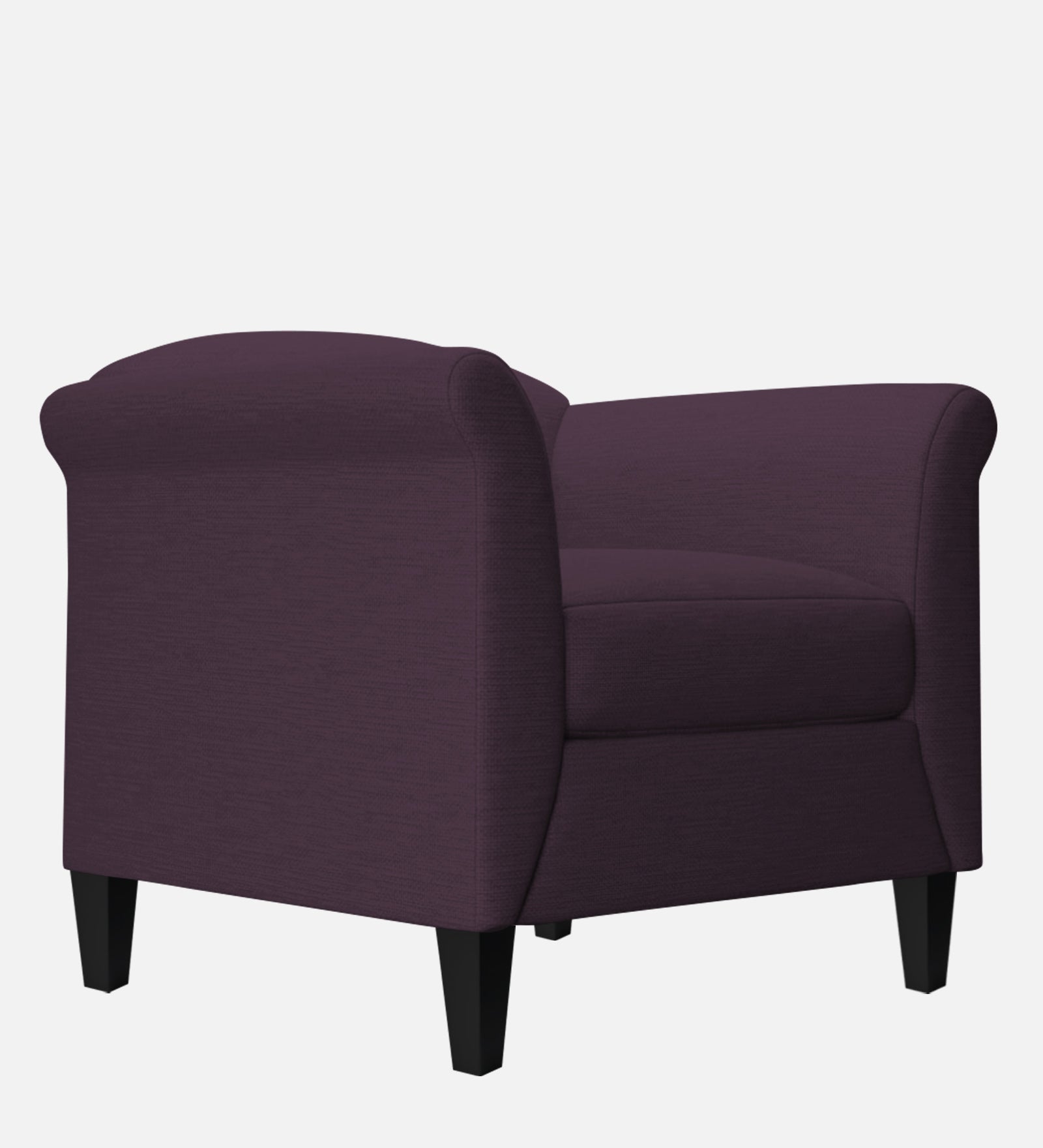 Kimber Fabric 1 Seater Sofa In Greek Purple Colour - Febonic Living