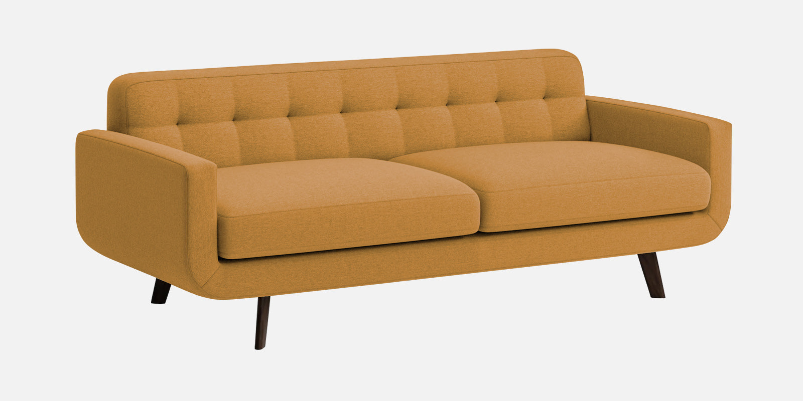 Marsela Fabric 3 Seater Sofa In Corn Yellow Colour - Febonic Living