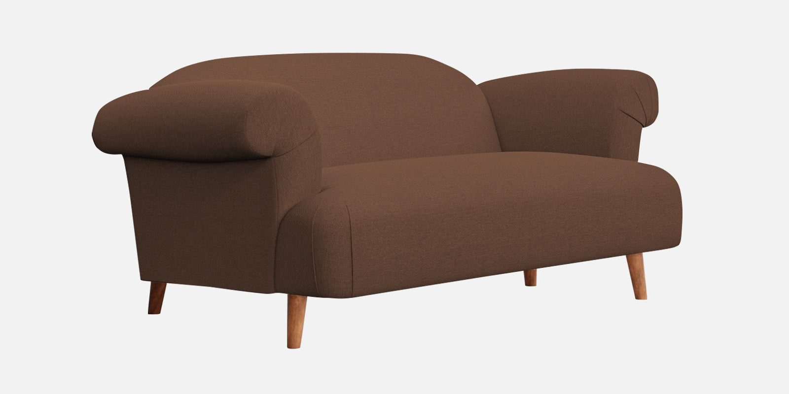 Barber Fabric 2 Seater Sofa In Ash Brown Colour - Febonic Living