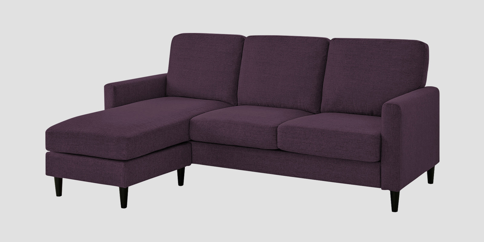 Romie Fabric RHS Sectional Sofa (2+Lounger) In Greek Purple Colour - Febonic Living