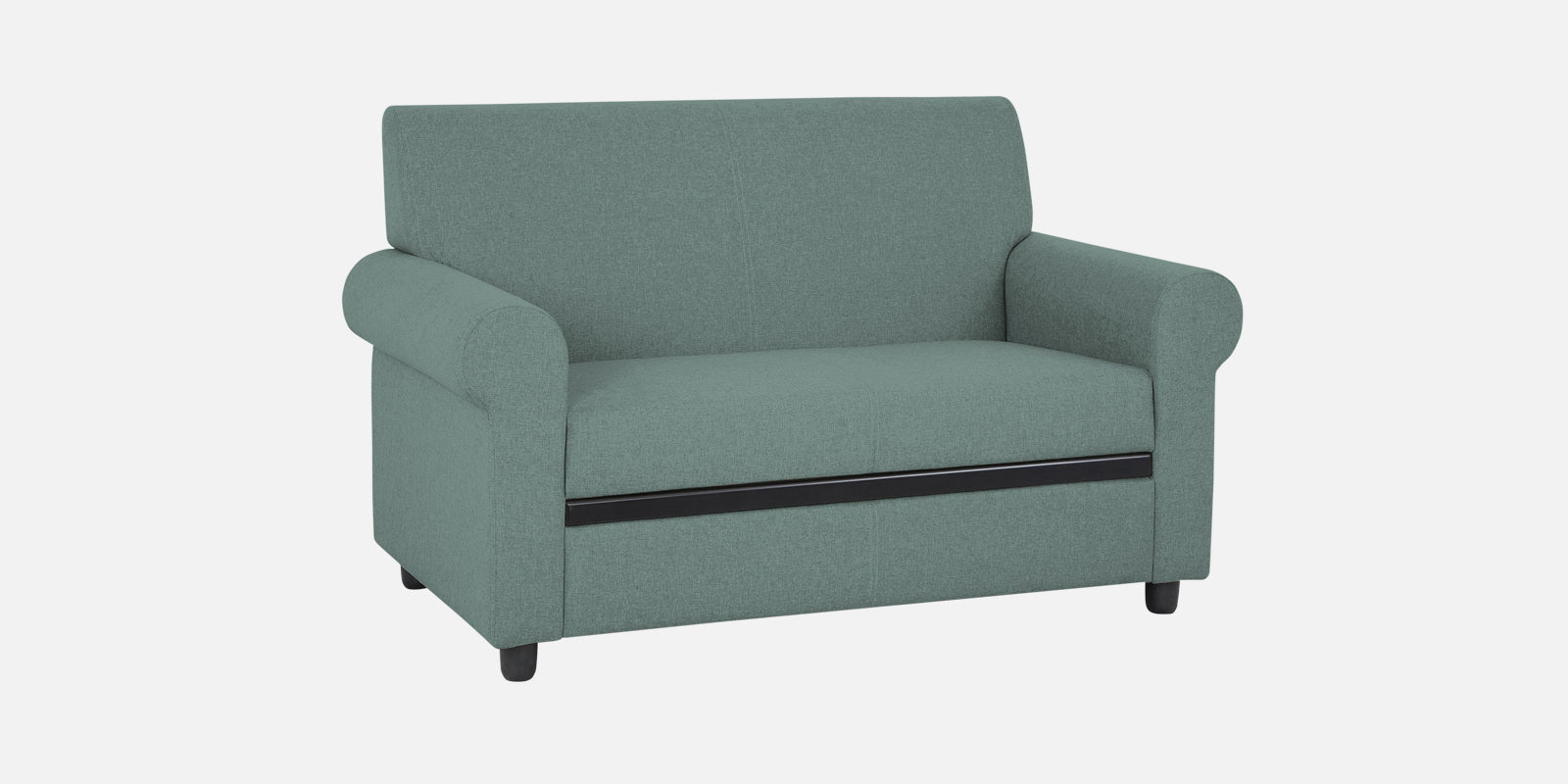 Ribby Fabric 2 Seater Sofa In Suka Blue Colour - Febonic Living
