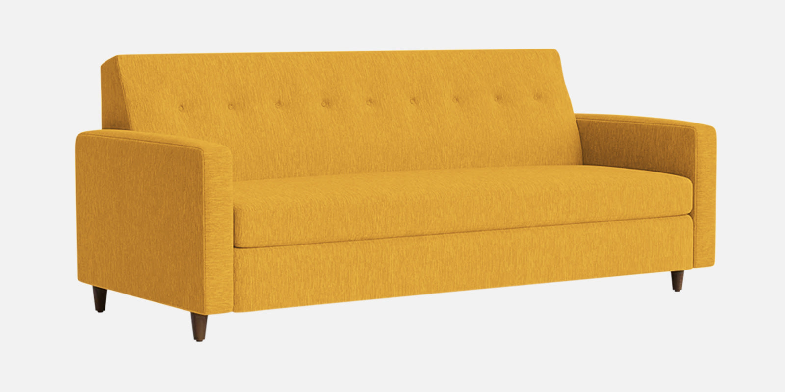 Timon Fabric 2 Seater Sofa In Bold Yellow Colour - Febonic Living