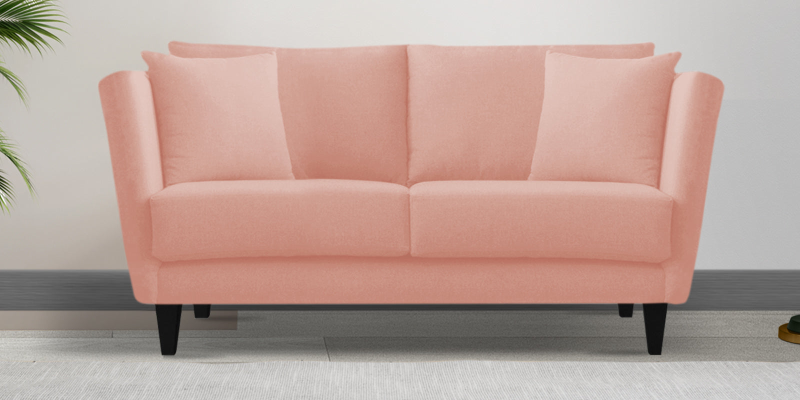 Norway Velvet 2 Seater Sofa In Blush Pink Colour - Febonic Living