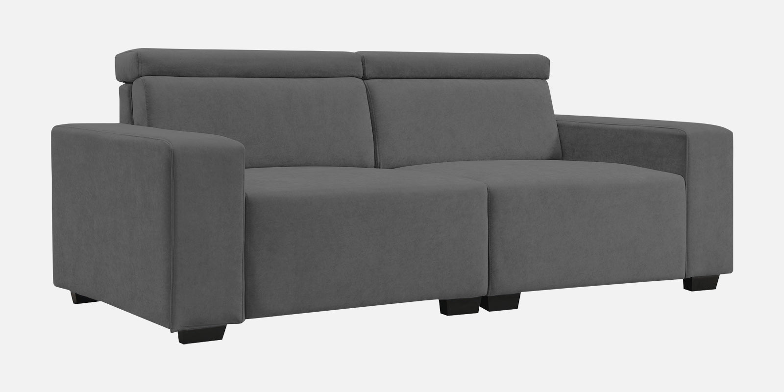 Hiro Fabric 2 Seater Sofa In Dusky Grey Colour - Febonic Living