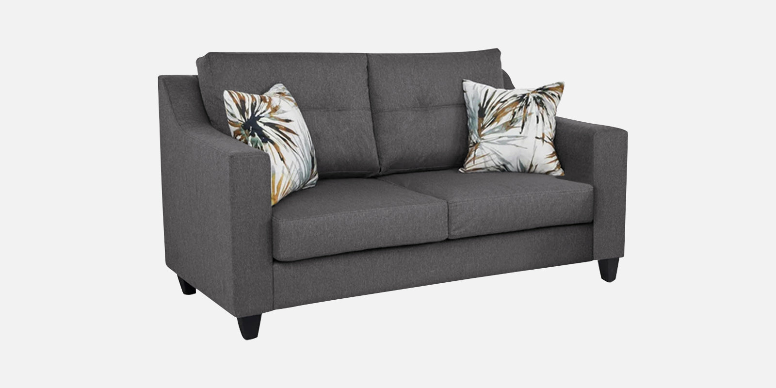 Welly Fabric 2 Seater Sofa In Sudo Grey Colour - Febonic Living