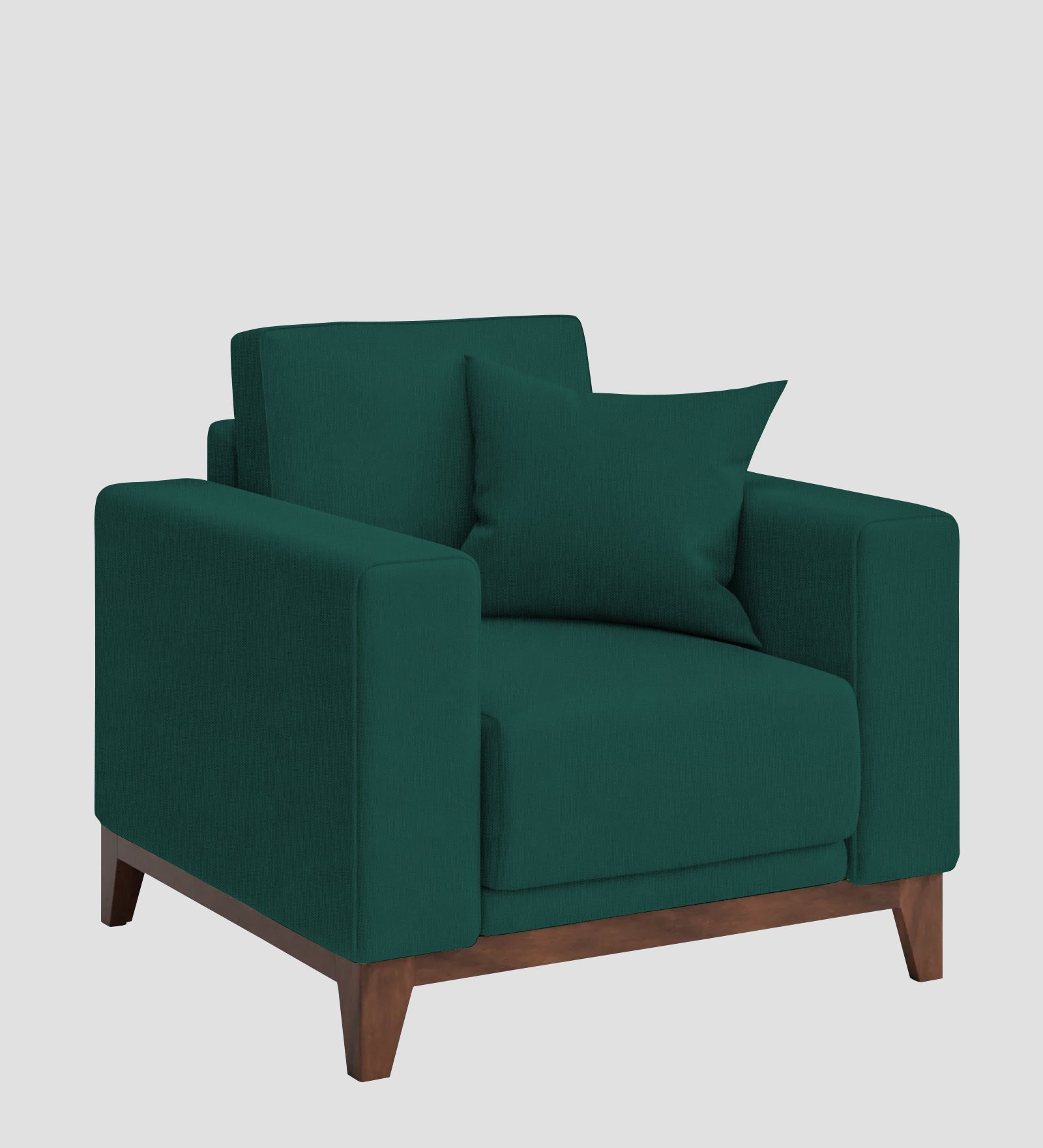Luca Fabric 1 Seater Sofa In Sage Green Colour - Febonic Living