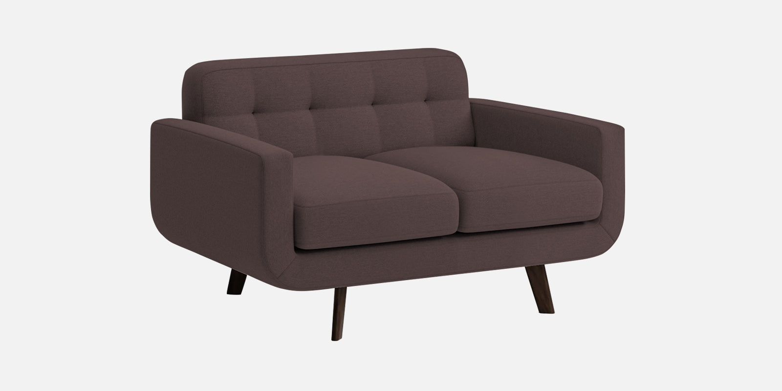 Marsela Fabric 2 Seater Sofa In Night Brown Colour - Febonic Living