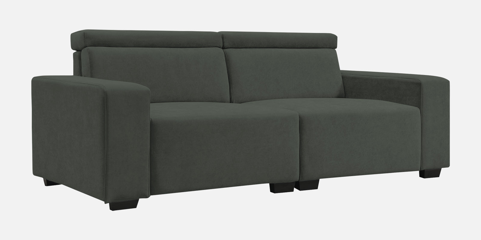 Hiro Fabric 2 Seater Sofa In I-Land Green Colour - Febonic Living