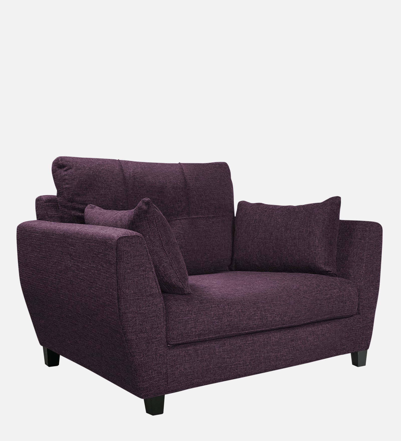 Mario Fabric 1 Seater Sofa In Greek Purple Colour - Febonic Living