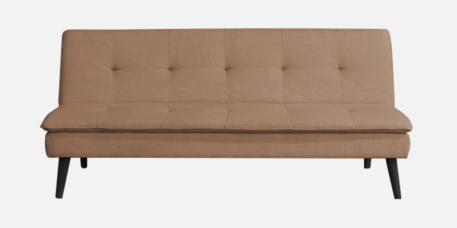 Toner Fabric 3 Seater Convertible Sofa Cum Bed In Cosmic Beige Colour - Febonic Living