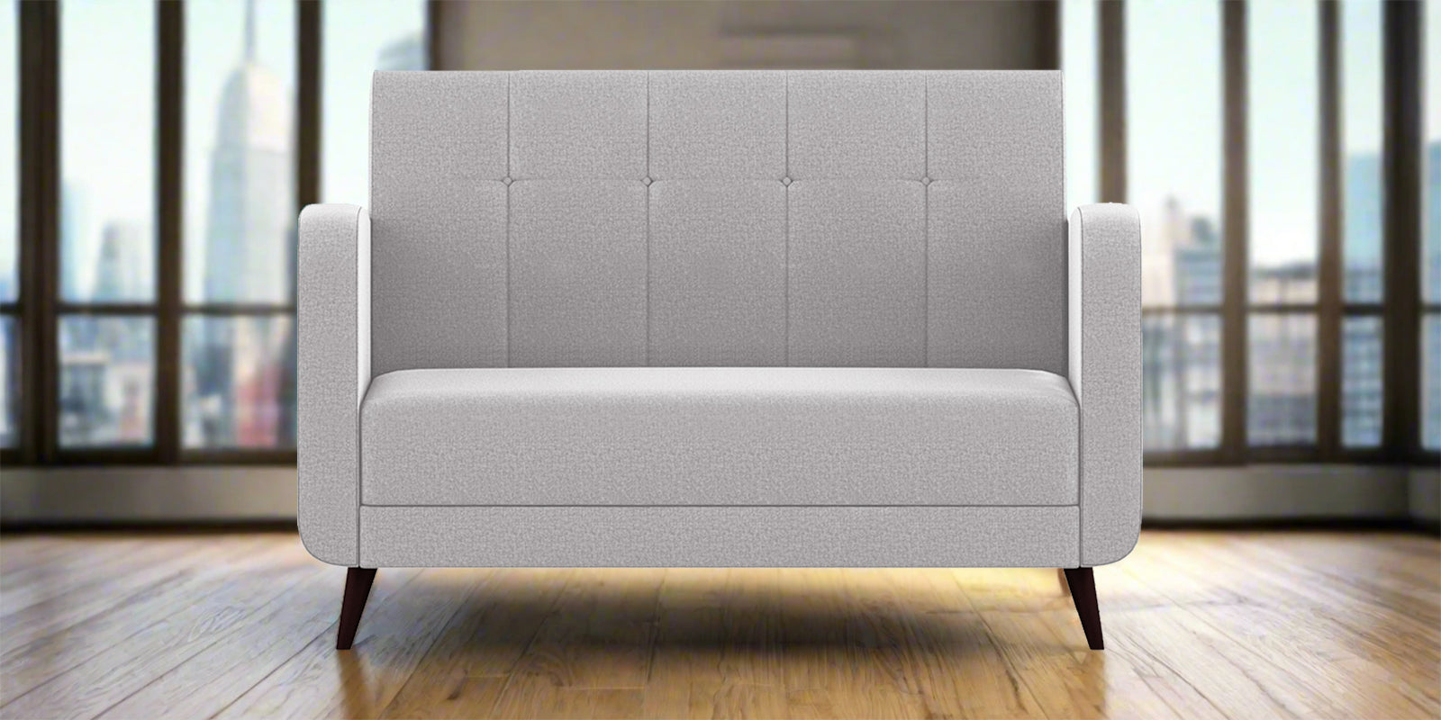 Wiki Velvet 2 Seater Sofa In Concrete grey Colour - Febonic Living