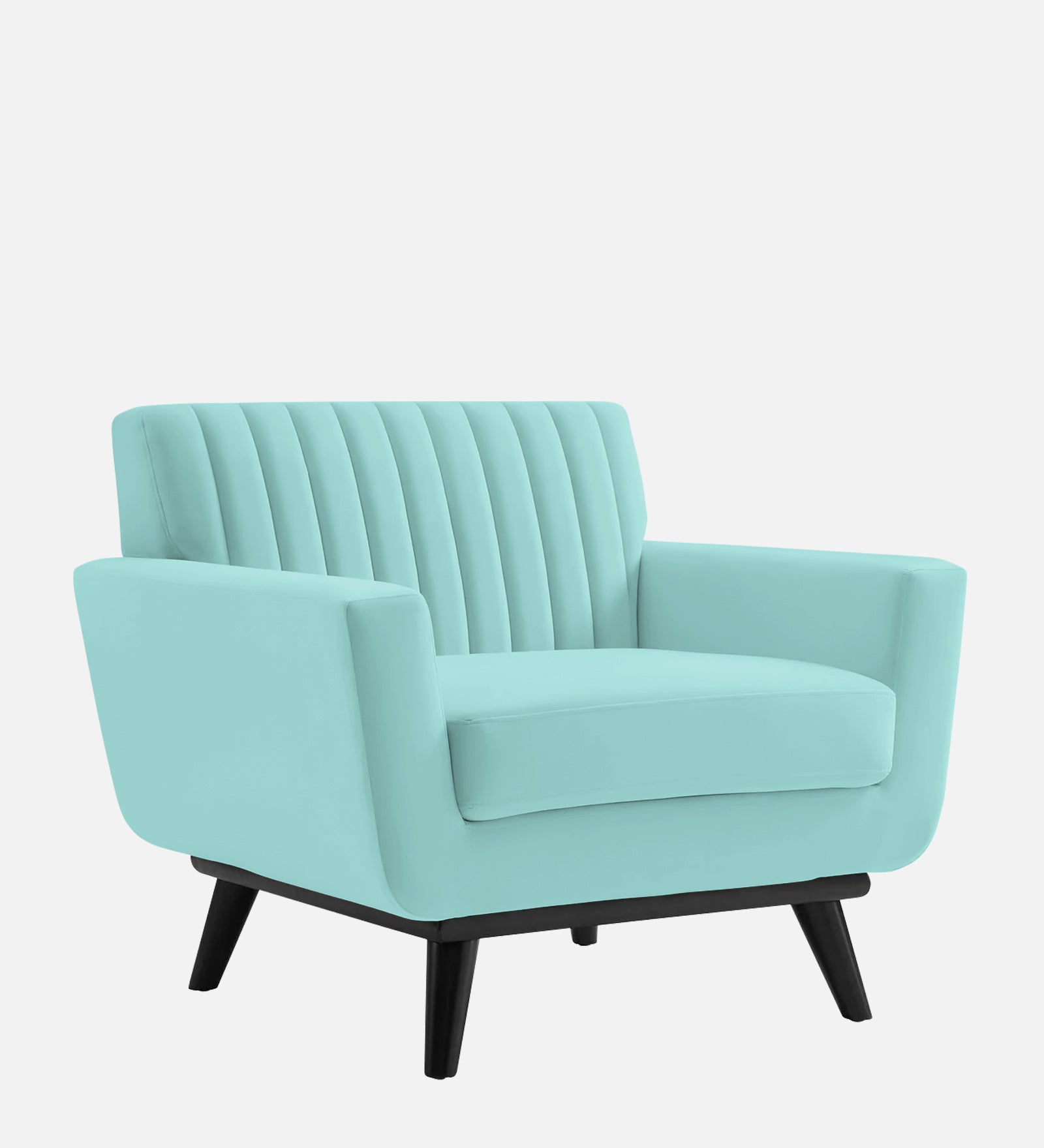 Tucker Velvet 1 Seater Sofa In Barmunda Aqua Colour - Febonic Living