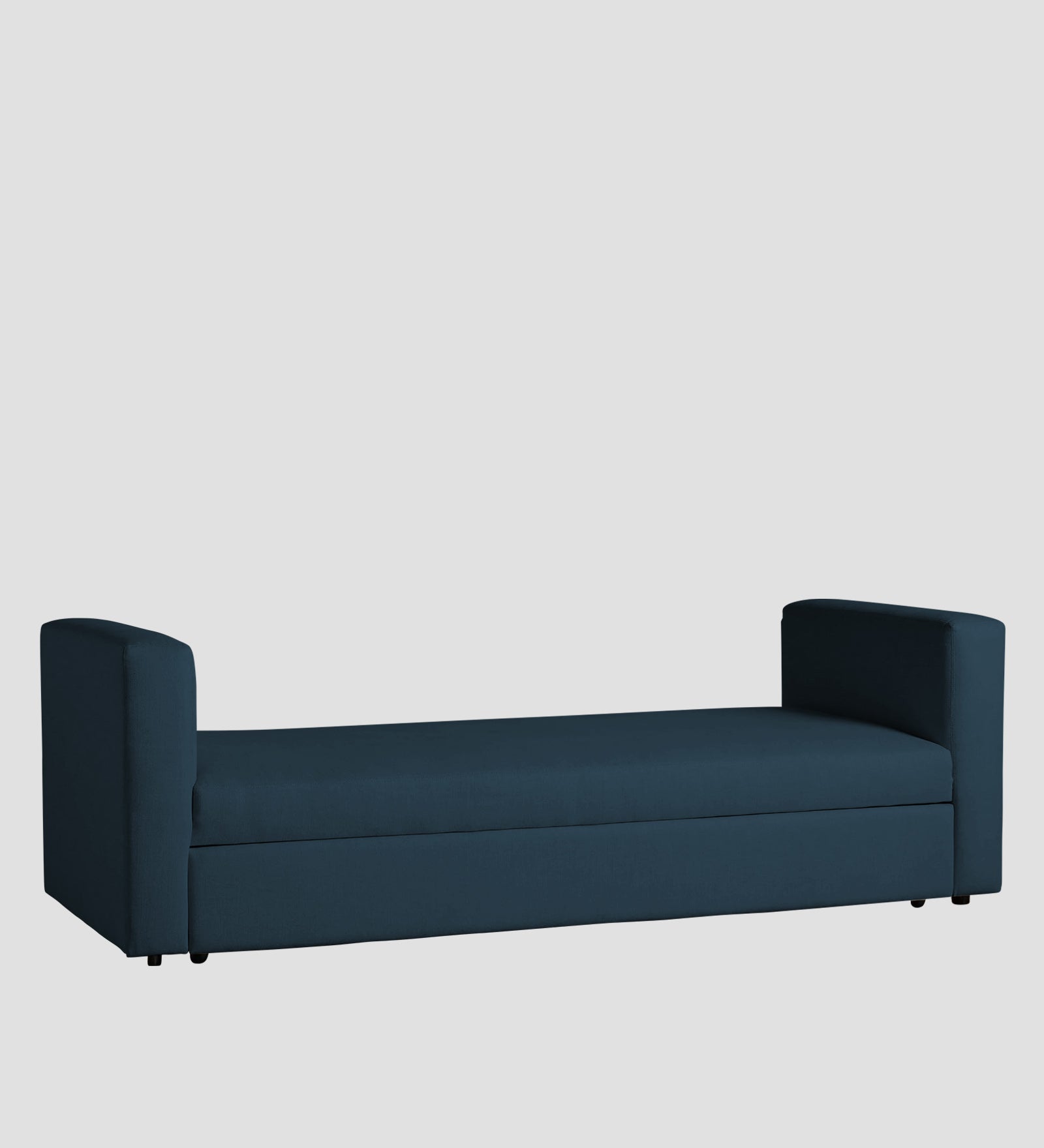 Tosy Fabric 3 Seater Pull Out Sofa Cum Bed In Cool Blue Colour - Febonic Living