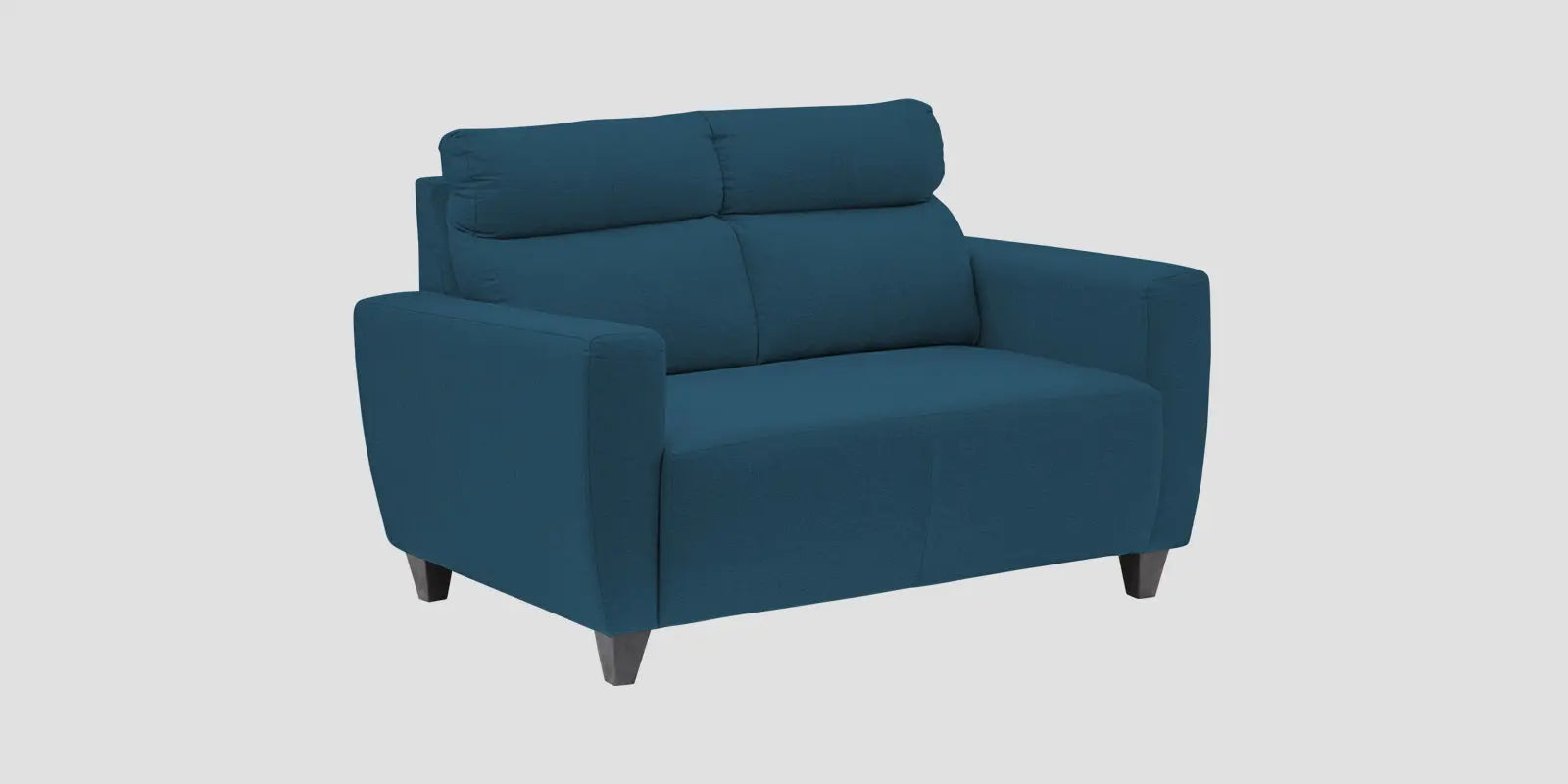 Burban Fabric 2 Seater Sofa In Eclipse Blue Colour Febonic Living