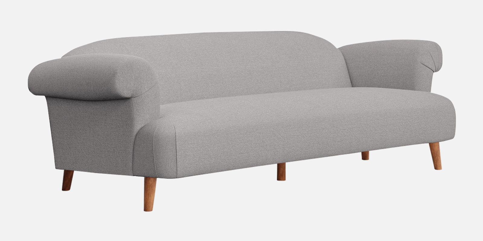 Barber Fabric 3 Seater Sofa In Silver Grey Colour - Febonic Living