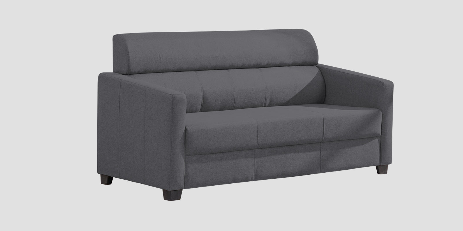 Devo Fabric 3 Seater Sofa In Maba Grey Colour - Febonic Living
