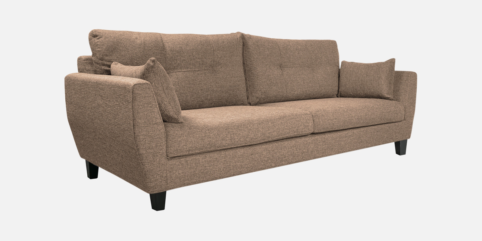 Mario Fabric 3 Seater Sofa In Cookie Beige Colour - Febonic Living
