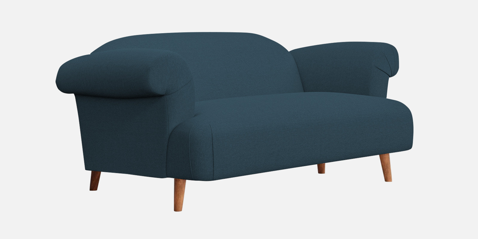 Barber Fabric 2 Seater Sofa In Cool Blue Colour - Febonic Living