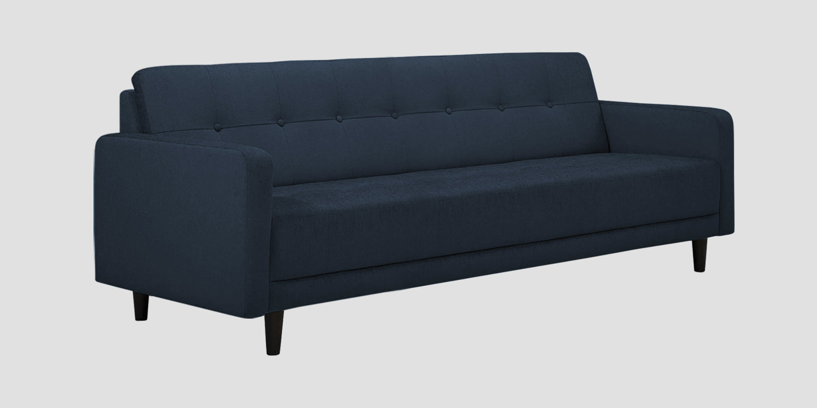 Noha Fabric 3 Seater Sofa In Denim Blue Colour - Febonic Living