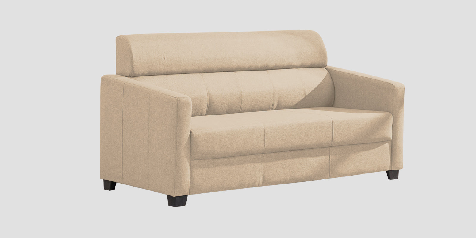 Devo Fabric 3 Seater Sofa In Olive Beige Colour - Febonic Living