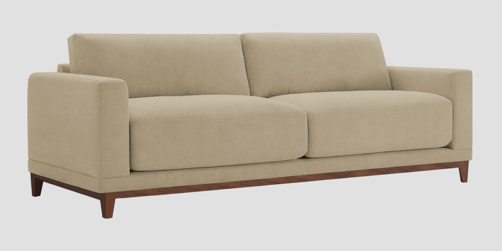Esha Fabric 3 Seater Sofa In Honey Beige Colour - Febonic Living