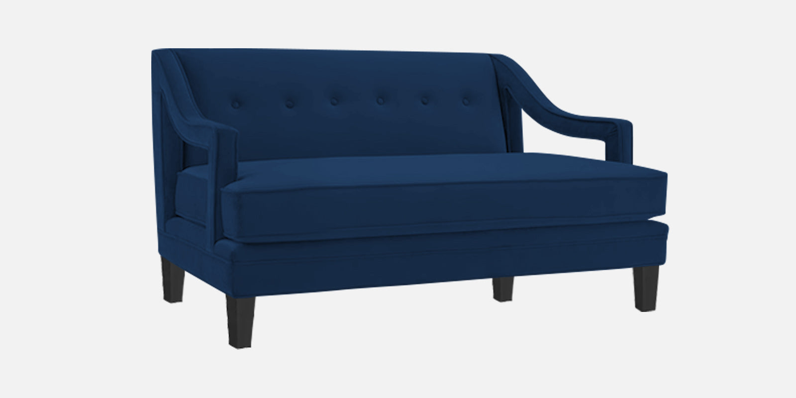 Daffy Velvet 2 Seater Sofa In Imperial Blue Colour - Febonic Living