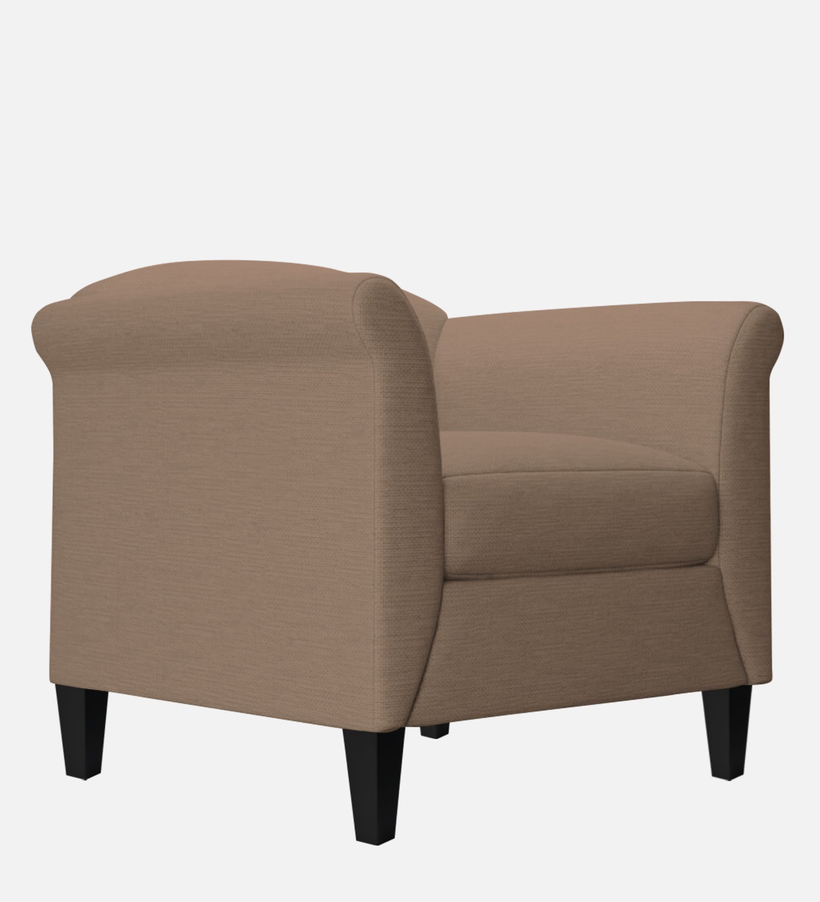 Kimber Fabric 1 Seater Sofa in Cookie Beige Colour