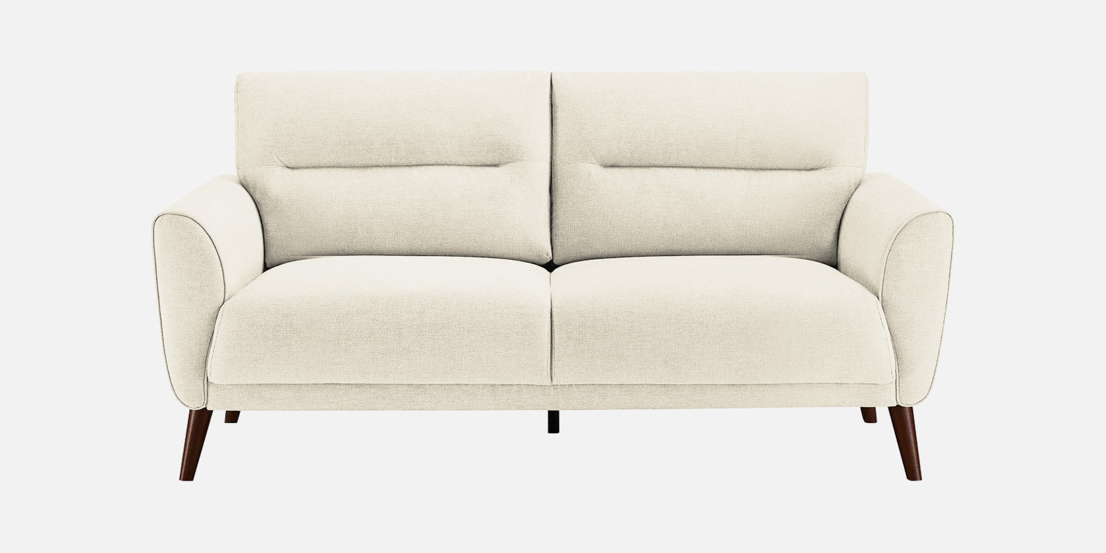 Castro Fabric 2 Seater Sofa In Ivory Cream Colour - Febonic Living