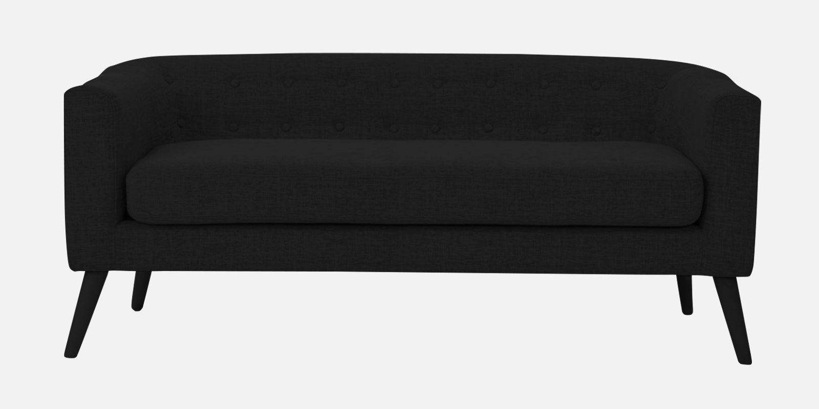 Casper Fabric 3 Seater Sofa In Zed Black Colour - Febonic Living