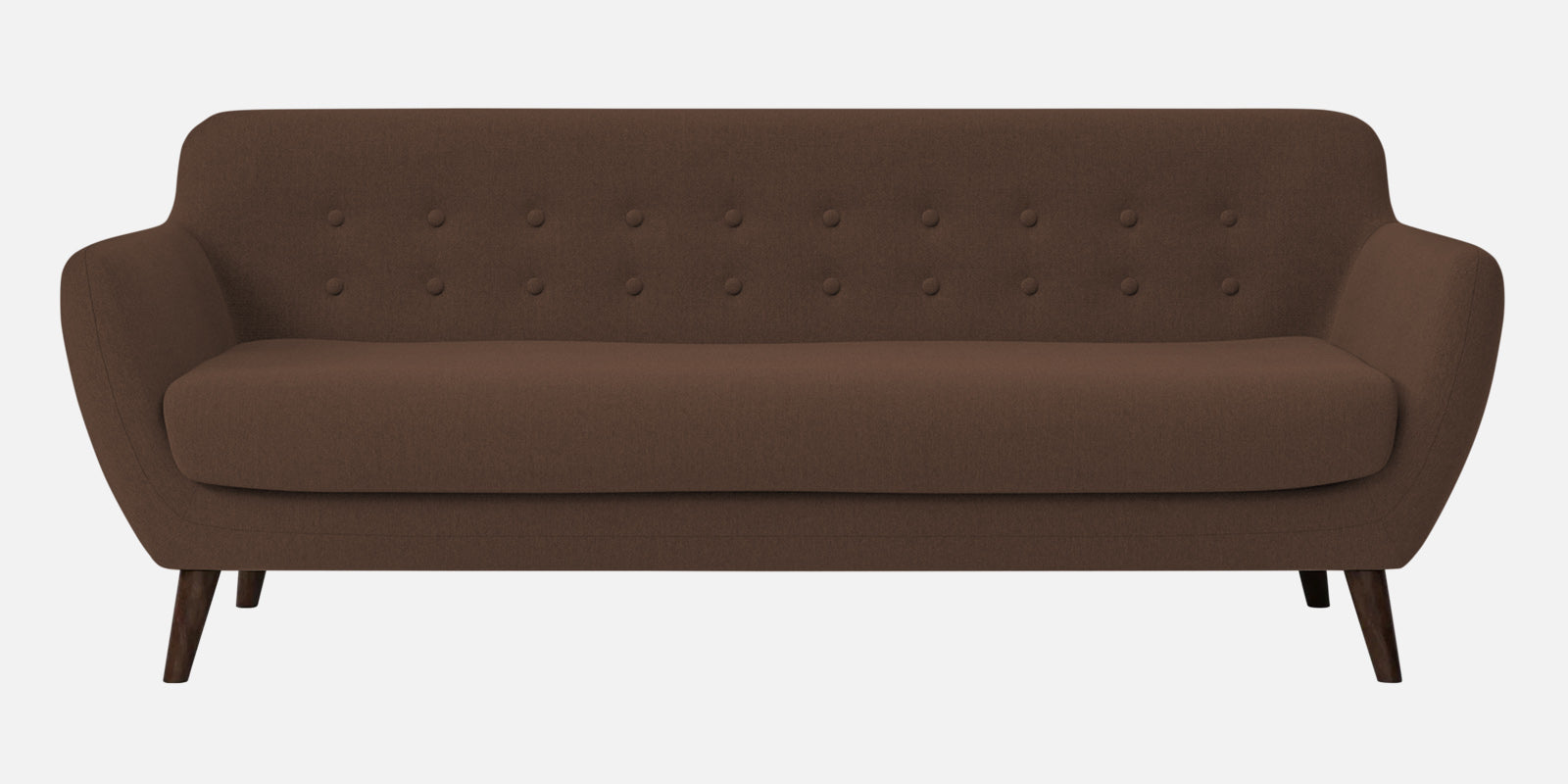 Goofy Fabric 3 Seater Sofa In Ash Brown Colour - Febonic Living